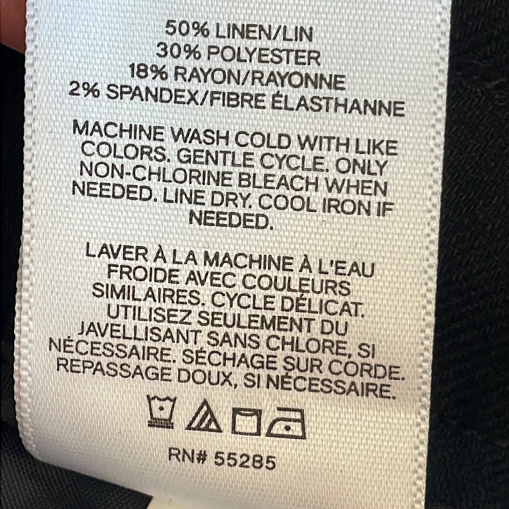 Express Linen Blend High Rise Shortie - Picture 6 of 6